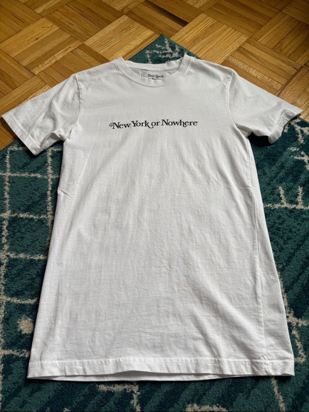New York or Nowhere White Graphic Tee -